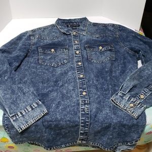 Jean button down shirt